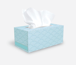 جعبه دستمال کاغذی 150 برگ دولایه