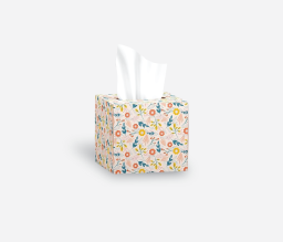 جعبه دستمال کاغذی مکعبی 150  برگ دولایه